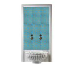 Armada Çini 60x100 Cm SP 89 Turkuaz Metalik Serigraf Türk Hamamı Pano