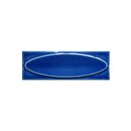 Armada Çini 7x21 cm Elips Kobalt Desenli Çini Seramik Karo