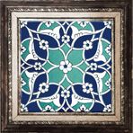Armada Çini Ac 80 Selçuklu İznik Desen Kütahya Çini 20x20 cm Pano