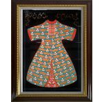 Armada Çini ED681 Yeşil Cintemani Kaftan 80x100 cm Çini Pano