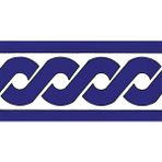 Armada Çini KS 20K 10x20 cm Kobalt Zincir Desen Seramik Çini Bordür