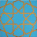 Armada Çini SP 89 20x20 cm Turkuaz Metalik Kütahya Çini Karo