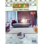 Armada Lastikli Halı Örtüsü Dijital Baskı 6m2 (200x300) karışık renk MARSEL GRİ