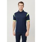 Armadillo Allium Polo Yaka Tişört - Nefes Alabilir, Hafif ve Konforlu Outdoor Tişört - Lacivert - Sarı