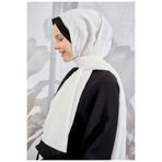 ARMANDA Dama Monogram Desenli Şal 3041-Kırık Beyaz