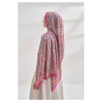 ARMANDA Ethnic Vual Pashmina Desen Şal - Fuşya Pembe