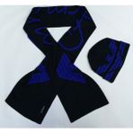 Armani 3-4 Yaş Lacivert-Mavi Junior Erkek Çocuk Atkı Bere Takımı