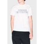 Armani Exchange % 100 Pamuk Logolu Bisiklet Yaka T Shirt Erkek T Shirt XM002413 AF10361 U0009 - Beyaz