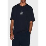 Armani Exchange % 100 Pamuk Regular Fit Bisiklet Yaka T Shirt Erkek T Shirt XM000363 AF12308 UB101 - Lacivert