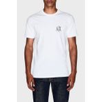 Armani Exchange % 100 Pamuk Regular Fit Bisiklet Yaka T Shirt Erkek T Shirt XM000365 AF12308 U0009 - Beyaz - 2XL