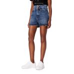 Armani Exchange 3DYJ71 Y16EZ 1500 Mavi Yüksek Bel Yırtık Detaylı Kot Şort