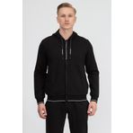 Armani Exchange 8NZM82 1200-BLACK Kapüşon Yaka Siyah Erkek Sweatshirt