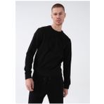 Armani Exchange 8NZM87 1200 Bisiklet Yaka Siyah Erkek Sweatshirt