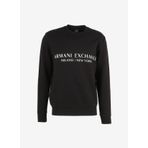 Armani Exchange 8NZM88 1200 Bisiklet Yaka Siyah Erkek Sweatshirt