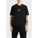 Armani Exchange Armani Exchage % 100 Pamuk Regular Fit Bisiklet Yaka Logolu T Shirt Erkek T Shirt XM000363 AF12308 UC001 - Siyah - 2XL