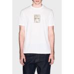 Armani Exchange Baskılı Pamuklu Regular Fit Bisiklet Yaka T Shirt Erkek T Shirt XM002501 AF10356 U0009 - Ekru - 2XL