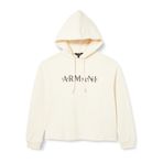 Armani Exchange Bayan French Terry Armani Studded Logo Hoodie Hooded Sweatshirt, ISO, L
