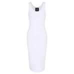 Armani Exchange Bayan Icon Project, Tank Dress, Small Logo Embroidery Elbise, Optik beyaz, L