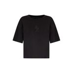 Armani Exchange Bisiklet Yaka Düz Siyah Kadın T-Shirt XW000102