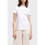 Armani Exchange Bisiklet Yaka Düz T-shirt, S, XW000387 AF10354 U0002, BEYAZ, Kadın
