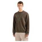 Armani Exchange Bisiklet Yaka Haki Erkek Sweatshirt 6DZMAE ZJKBZ 1897, XL