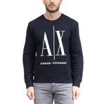Armani Exchange Bisiklet Yaka Sweatshirt, L, 8NZMPAZJQBZ-LCV, Lacivert, erkek