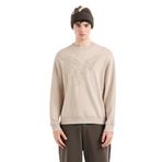Armani Exchange Bisiklet Yaka Sweatshırt, XL, 5003183384, Bej, erkek