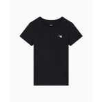 Armani Exchange Bisiklet Yaka T-Shirt Siyah, S, XW001386AF10356UC001, BLACK BEAUTY, Kadın
