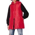 Armani Exchange Çift Taraflı Regular Fit Uzun Şişme Yelek Bayan Yelek 6RYQ06 YN1MZ 04PV