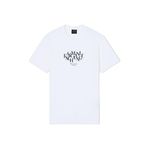 Armani Exchange Erkek 3D baskılı ön logo düz tişört (1'li paket), beyaz (Off White), XXL