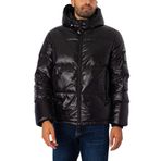 Armani Exchange Erkek Ax Icon Kapşonlu Puffer Ceket, Siyah, XL