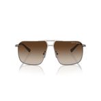Armani Exchange Erkek Ax2050s Aviator Güneş Gözlüğü, Mat Gunmetal/Polarize Bronz, 60 mm