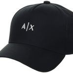 Armani Exchange Erkek beyzbol şapkası beyzbol şapkası, siyah, tek beden, Siyah, Einheitsgröße