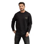 Armani Exchange Erkek Bisiklet Yaka Sweatshirt, Siyah, XL Beden