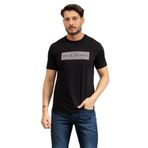 Armani Exchange Erkek Bisiklet Yaka T-Shirt, Lacivert, L Beden