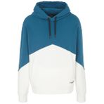 Armani Exchange Erkek Color Block, Front Pockets kapüşonlu sweatshirt, Mavi/Beyaz, L