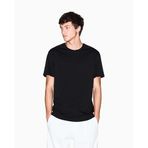 Armani Exchange Erkek Essential, Short Loged Band Sleeve T-Shirt, Siyah, S