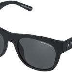 Armani Exchange Erkek Güneş Gözlüğü Mat Siyah Çerçeve, Koyu Gri Lensler, 55MM, gri