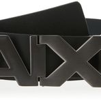 Armani Exchange Erkek Hinge kemer kemeri, Siyah, 40