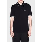 Armani Exchange Erkek Kısa Kollu Pike Reg Polo Gömlek, Siyah, L