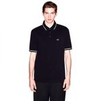 Armani Exchange Erkek Kısa Kollu Pike Reg Polo Gömlek, Siyah, S