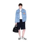 Armani Exchange Erkek Küçük Balta Merkezi Logosu, Kırık beyaz, XL
