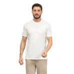 Armani Exchange Erkek Large Embroidered Eagle Regular Fit Cotton Jersey T-Shirt, beyaz (Off White), XL