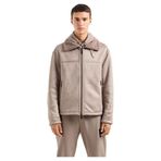 Armani Exchange Erkek Limited Edition a Line Faux Sherpa Kapüşonlu Ceket, Sürüklenmiş odun, M