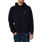 Armani Exchange Erkek Limited Edition a Line Logo Streç Pamuk Poli Kapüşonlu İpli Sweatshirt, Lacivert, XL