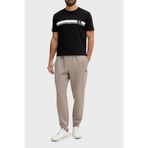 Armani Exchange Erkek One Block Up, Color Contrast Embroiderd logolu eşofman altı, Driftwood., S
