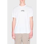Armani Exchange Erkek One Block Up, Emboridered Logo Lettering T-Shirt (1'li Paket), beyaz (Off White), M