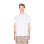 Armani Exchange Erkek One Block Up, Rubbered and Satin Logo T-Shirt (1'li paket), beyaz (Off White), M
