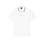 Armani Exchange Erkek Polo Yaka T-Shirt, Off White, XL Beden