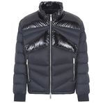 Armani Exchange Erkek Real, Long Sleeves, Glossy Inserts, Soft Touch Down Yelek, Siyah, XXL
